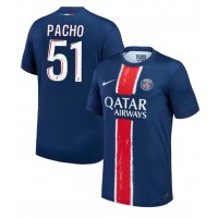 Camiseta Paris Saint-Germain Willian Pacho #51 Primera Equipación 2024-25 manga corta